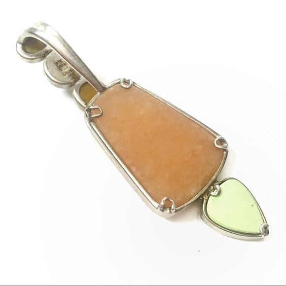 Whitney Kelly 925 Silver Multi-Gem Stone Pendant - Picture 2 of 5